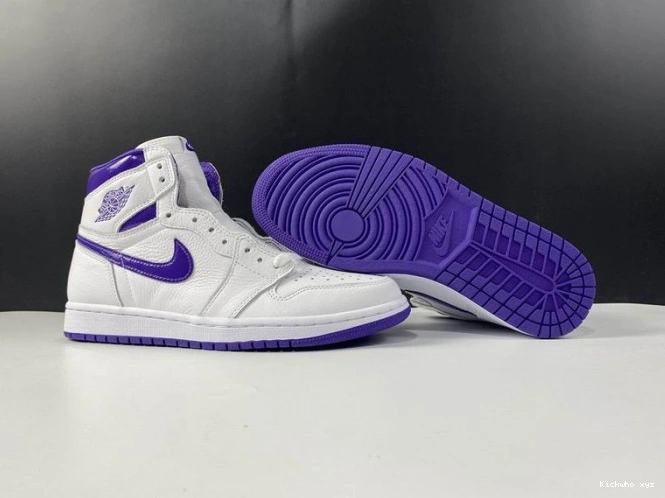 RETRO JORDAN 1 AIR HIGH CD0461-151 PURPLE COURT 0823